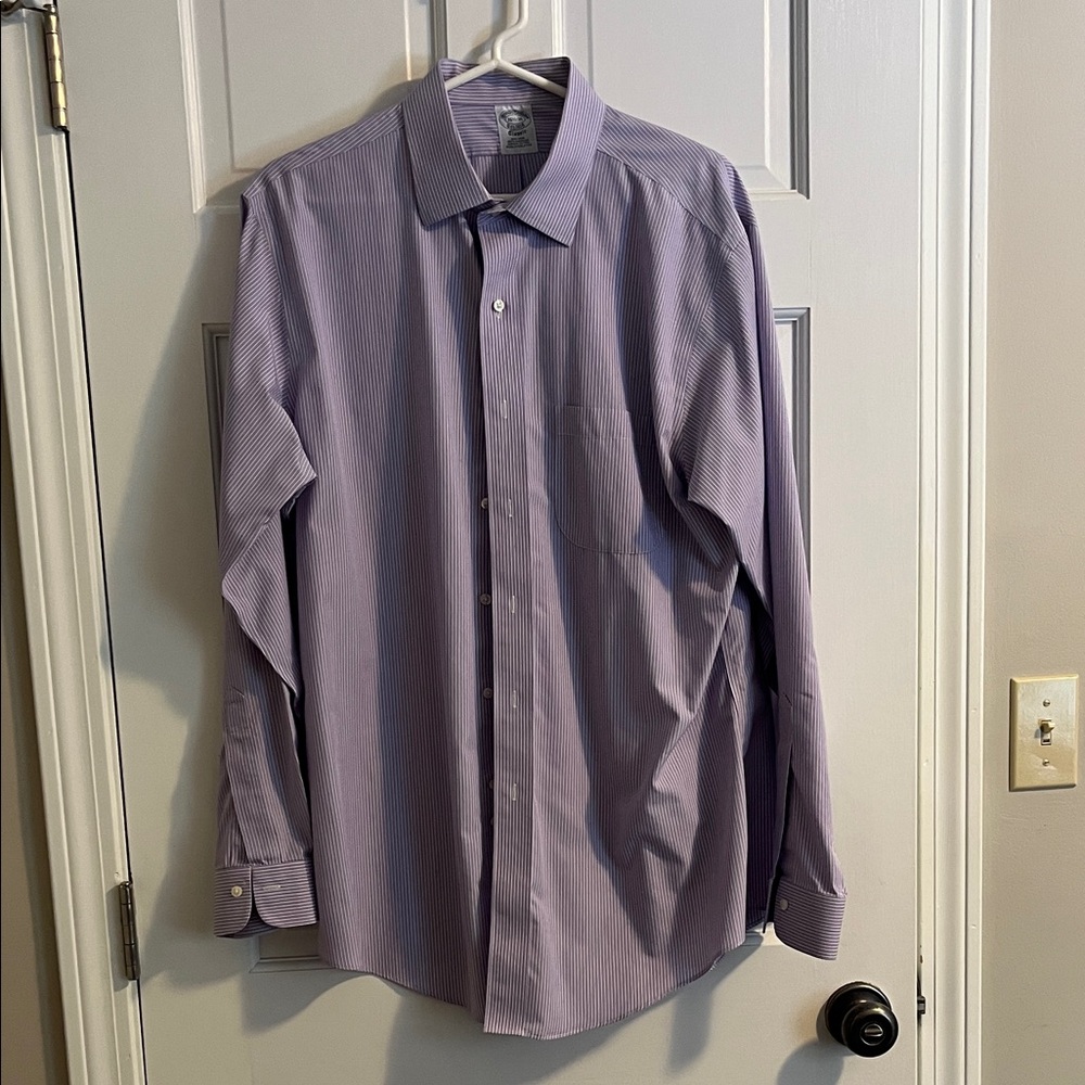 Brooks Brothers Lavender Striped Dress Shirt
